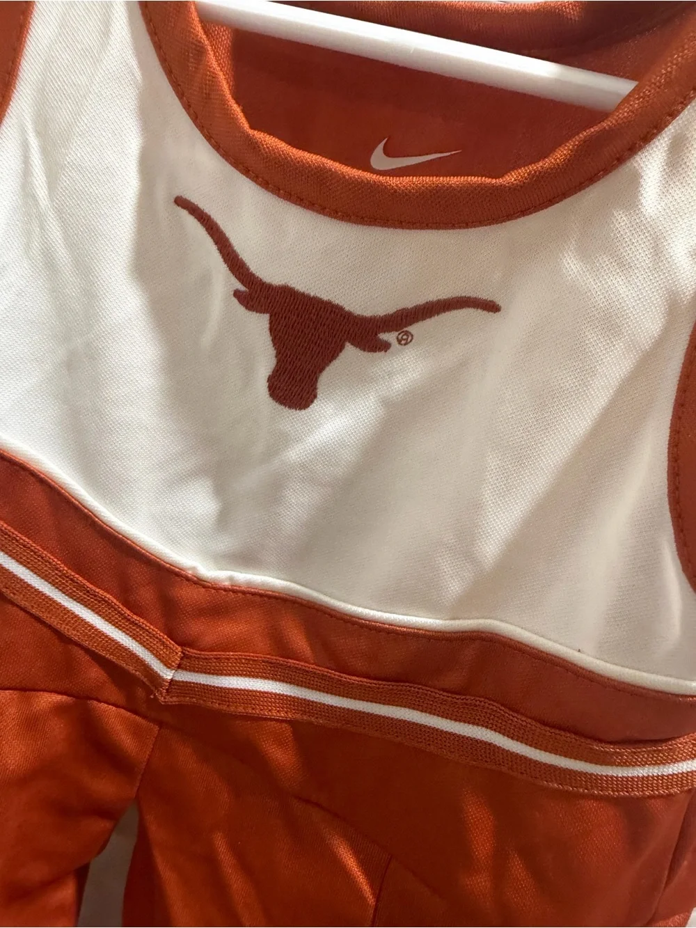 Nike Baby Cheer Dress - Orange & White Longhorn Design